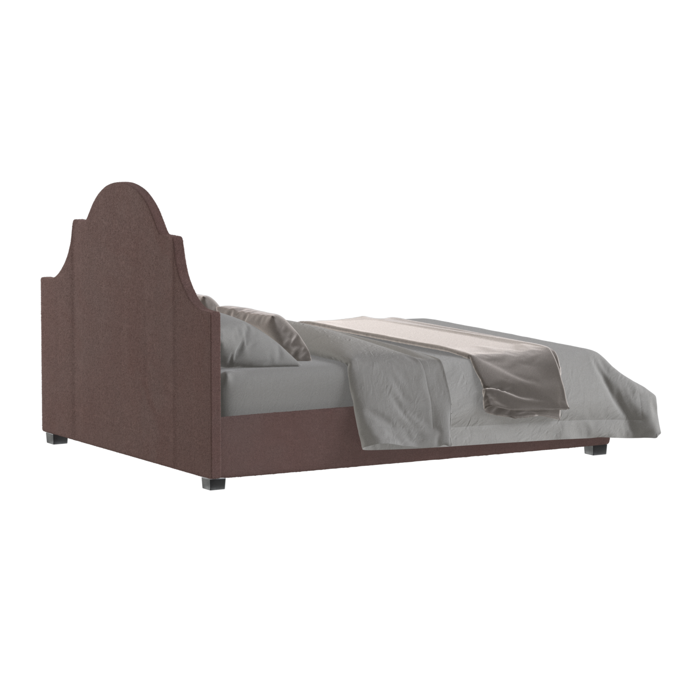 Ariana Double Bed with Elegant Headboard
