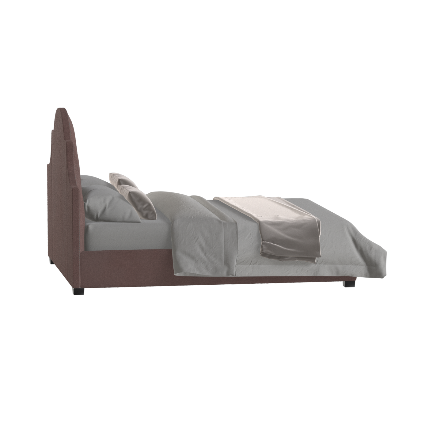 Ariana Double Bed with Elegant Headboard