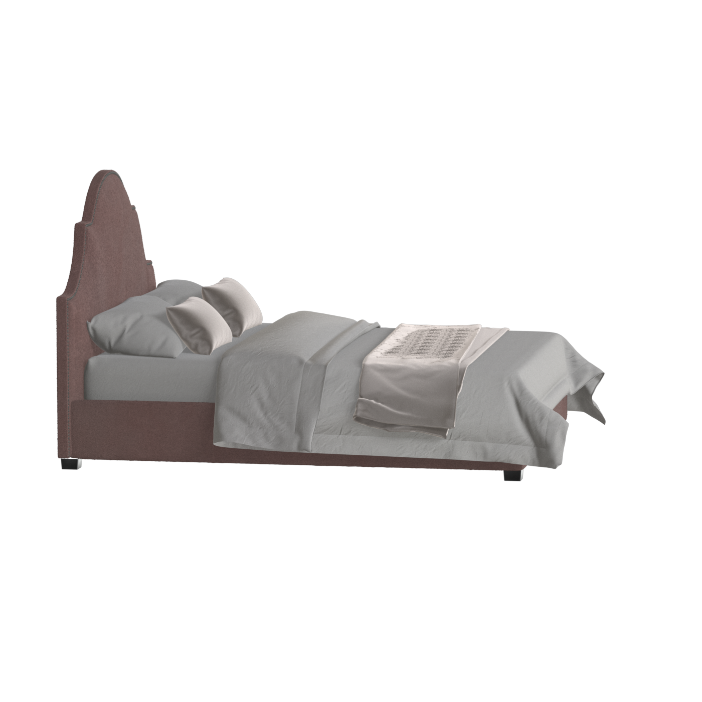 Ariana Double Bed with Elegant Headboard