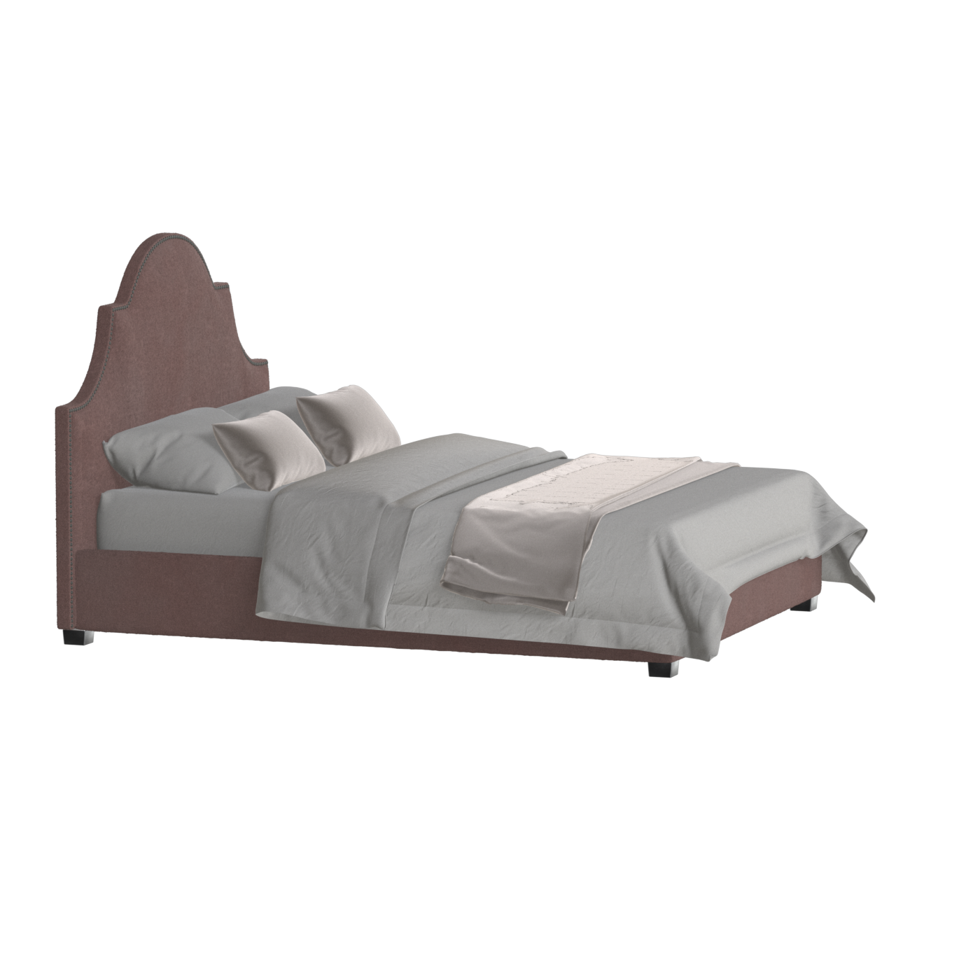 Ariana Double Bed with Elegant Headboard