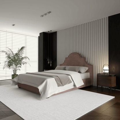 Ariana Double Bed with Elegant Headboard