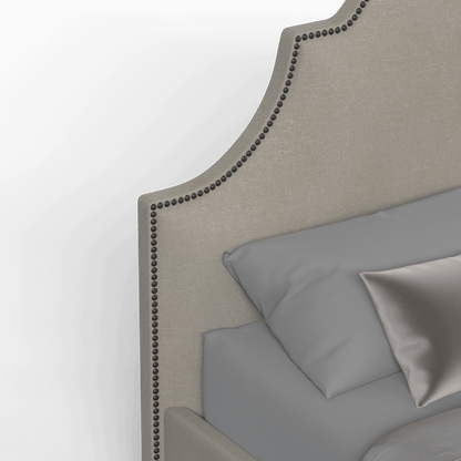 Ariana Double Bed with Elegant Headboard