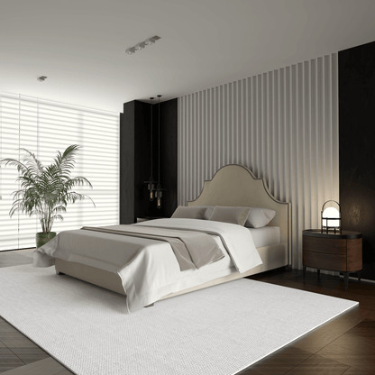 Ariana Double Bed with Elegant Headboard