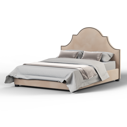 Ariana Double Bed with Elegant Headboard