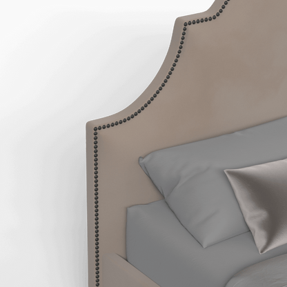Ariana Double Bed with Elegant Headboard