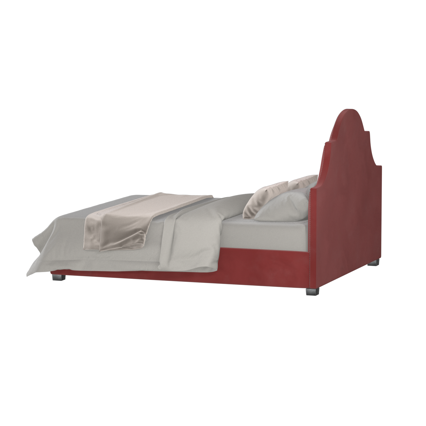 Ariana Double Bed with Elegant Headboard