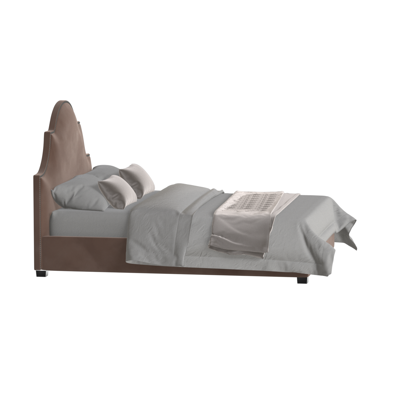 Ariana Double Bed with Elegant Headboard