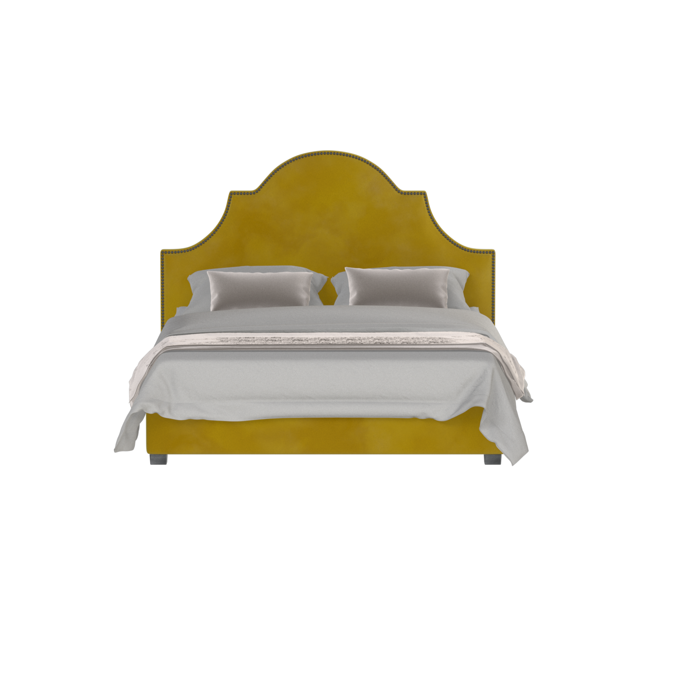 Ariana Double Bed with Elegant Headboard