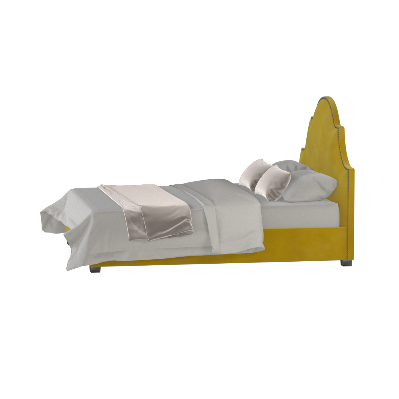 Ariana Double Bed with Elegant Headboard
