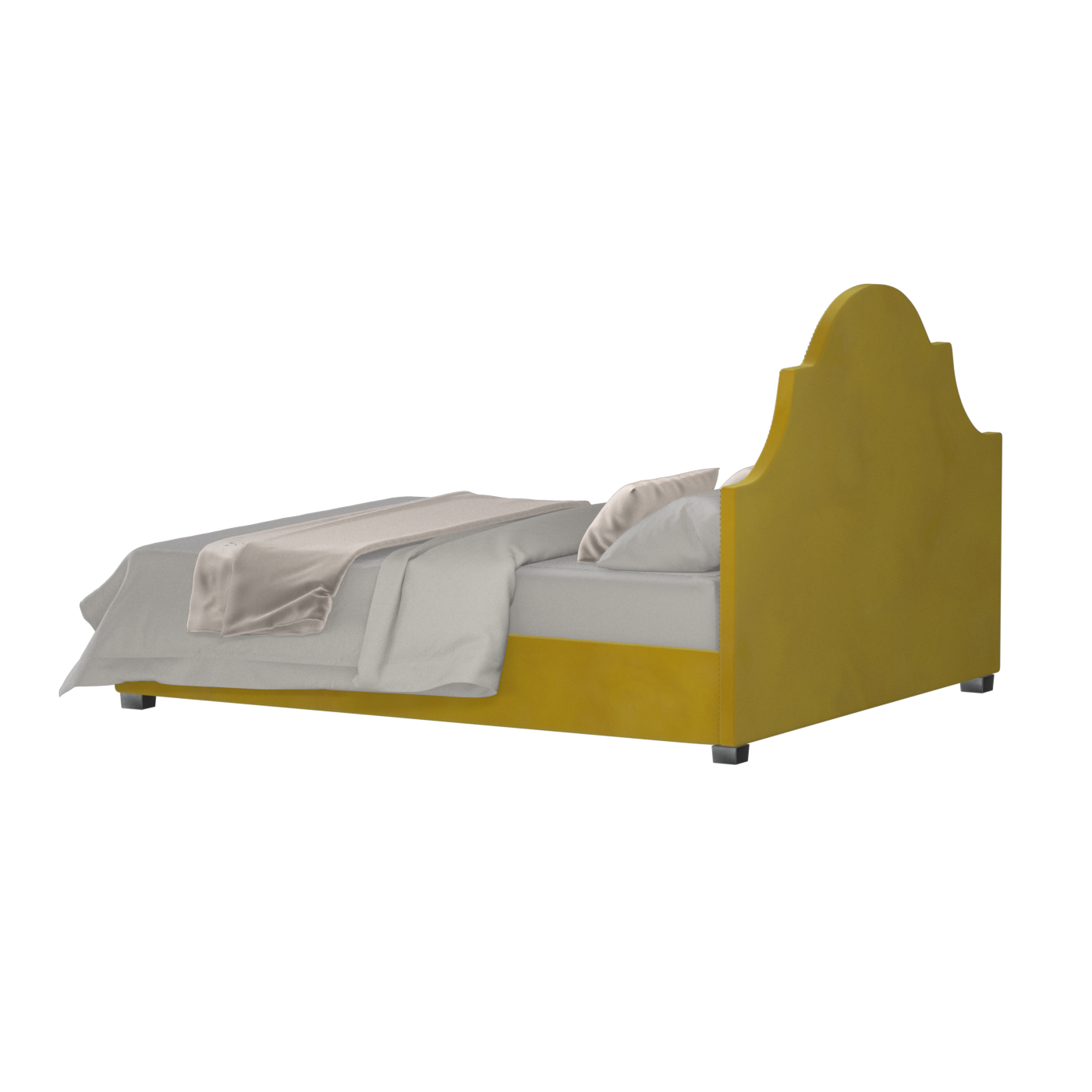 Ariana Double Bed with Elegant Headboard