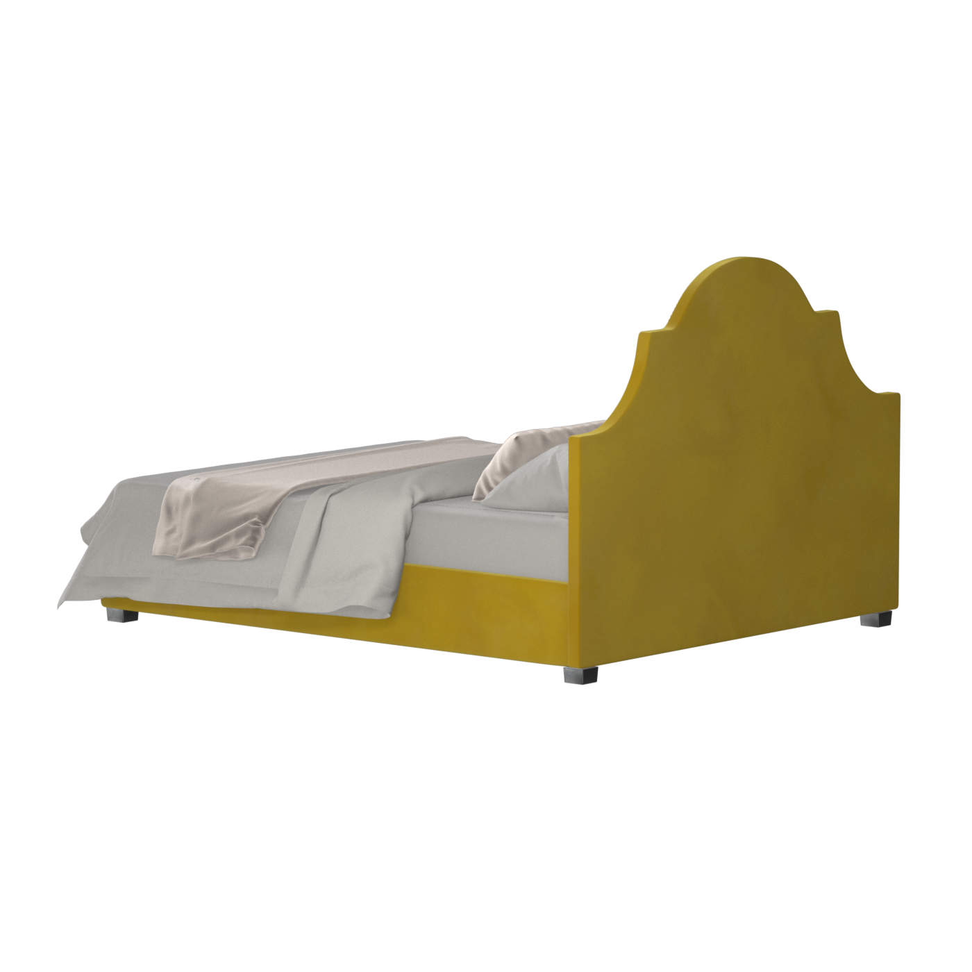 Ariana Double Bed with Elegant Headboard