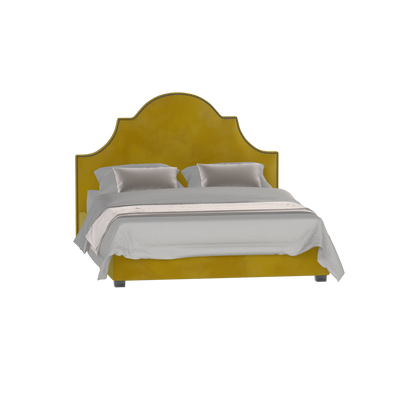 Ariana Double Bed with Elegant Headboard