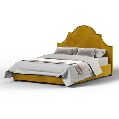Ariana Double Bed with Elegant Headboard