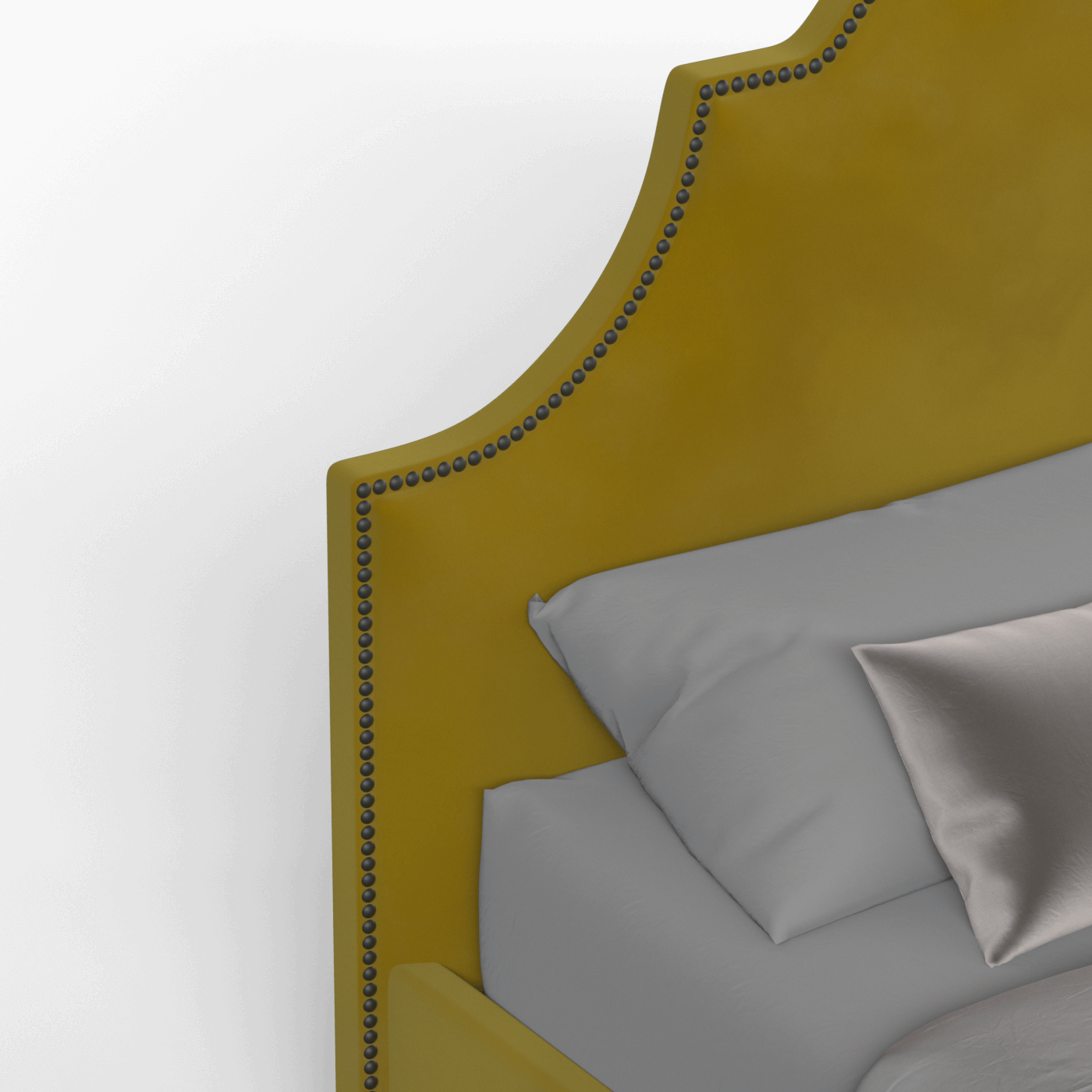 Ariana Double Bed with Elegant Headboard