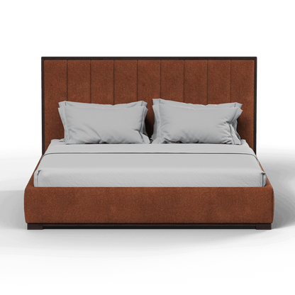 Ava Bed with Framed Vertical Headboard Panels