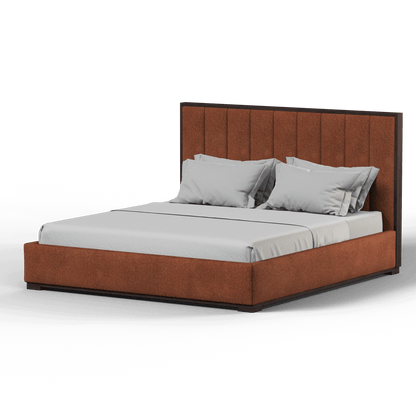 Ava Bed with Framed Vertical Headboard Panels