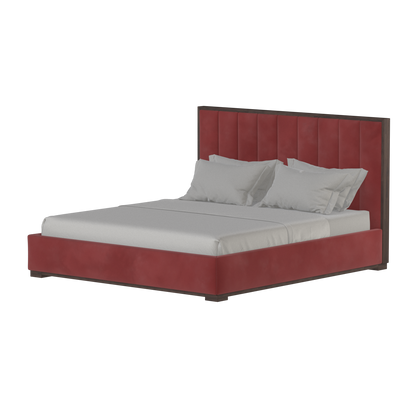 Ava Bed with Framed Vertical Headboard Panels