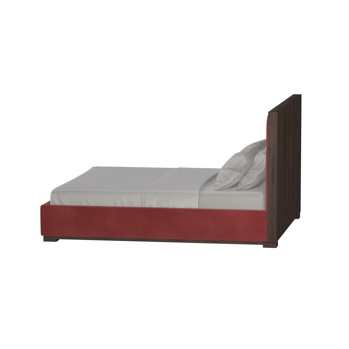 Ava Bed with Framed Vertical Headboard Panels
