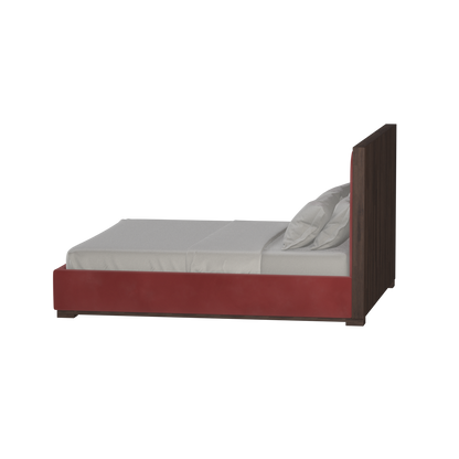 Ava Bed with Framed Vertical Headboard Panels