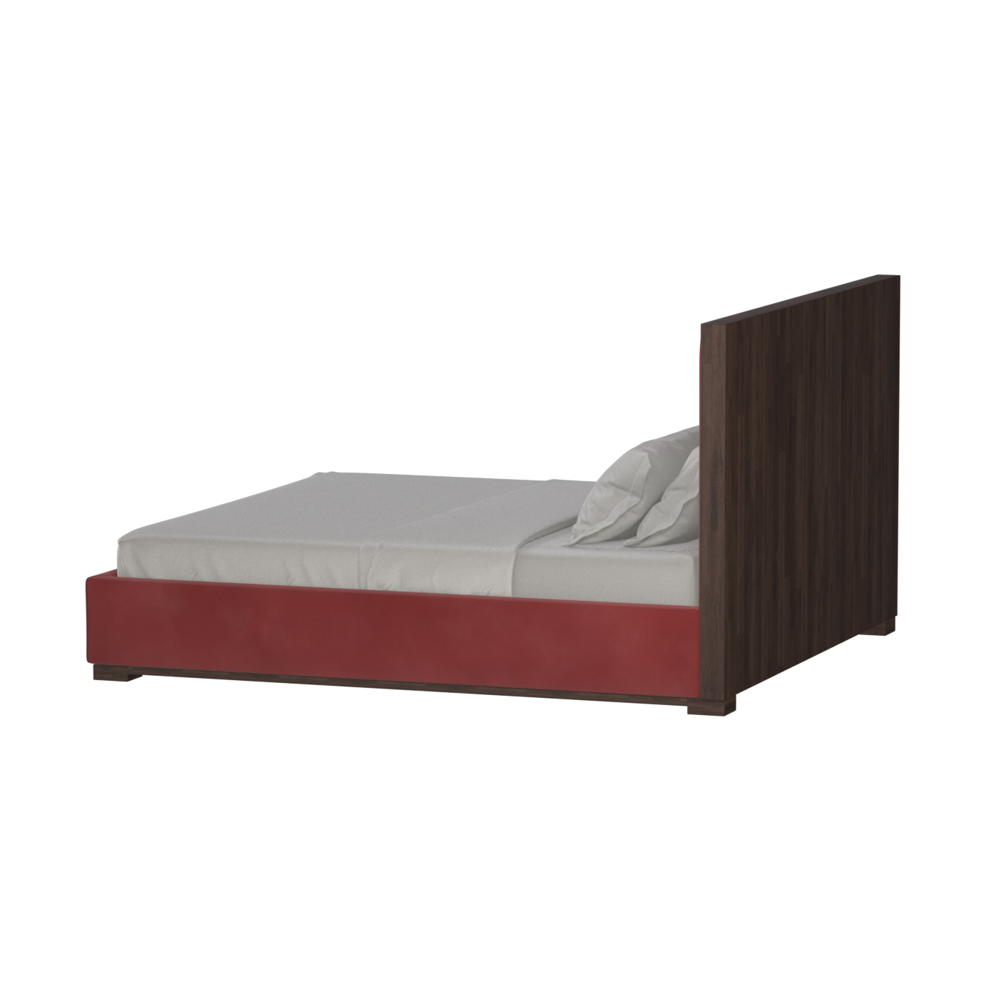Ava Bed with Framed Vertical Headboard Panels