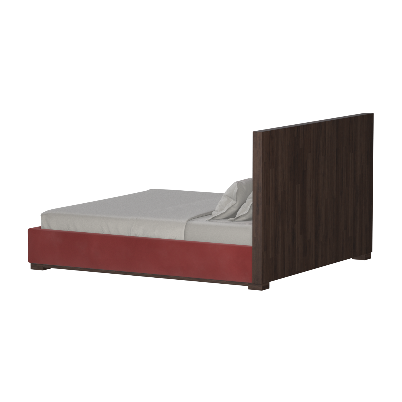 Ava Bed with Framed Vertical Headboard Panels