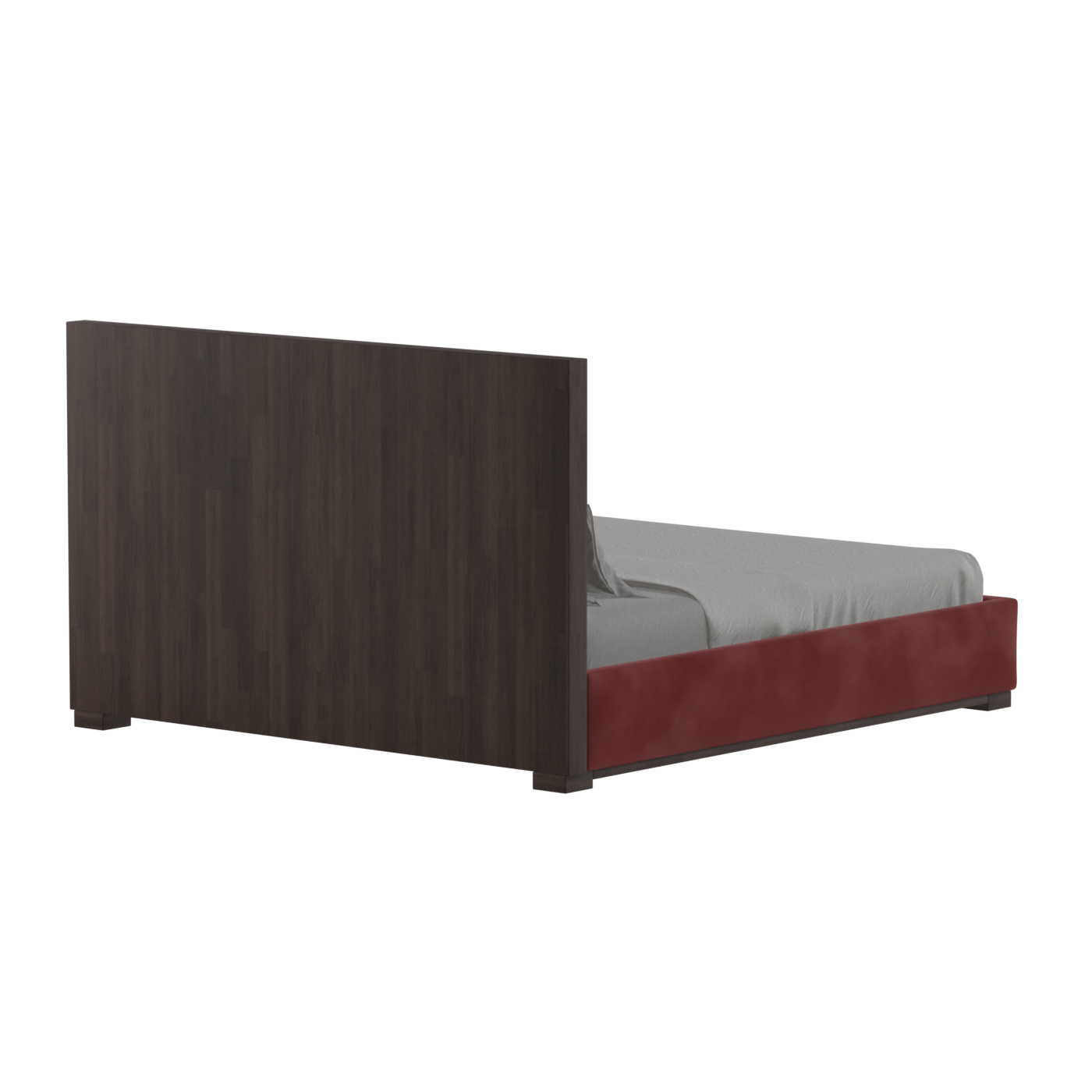 Ava Bed with Framed Vertical Headboard Panels