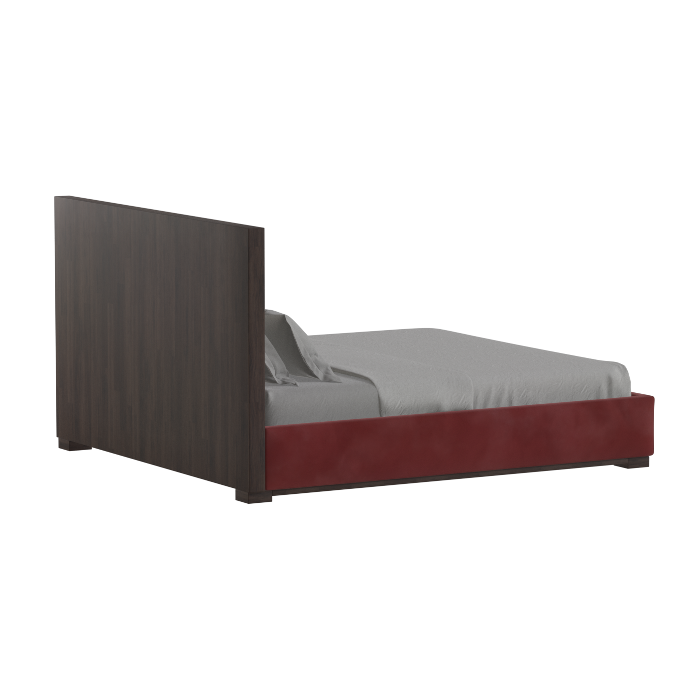Ava Bed with Framed Vertical Headboard Panels
