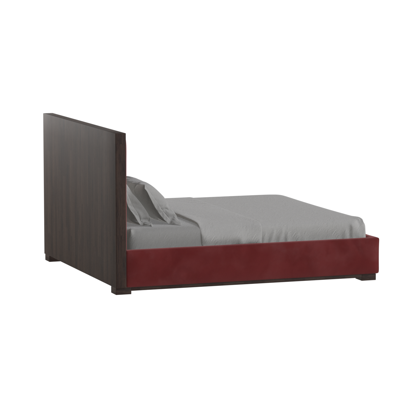 Ava Bed with Framed Vertical Headboard Panels