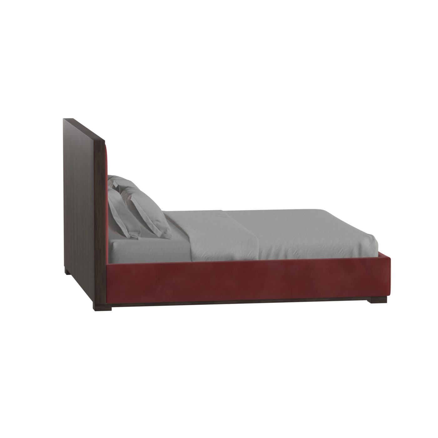 Ava Bed with Framed Vertical Headboard Panels