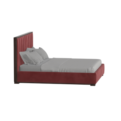 Ava Bed with Framed Vertical Headboard Panels