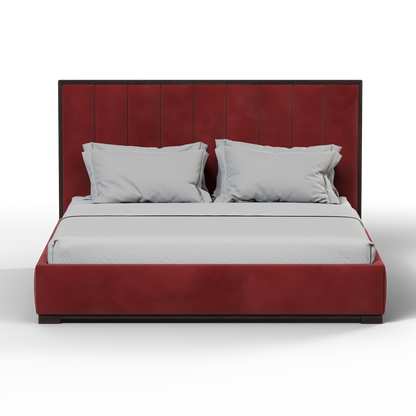 Ava Bed with Framed Vertical Headboard Panels