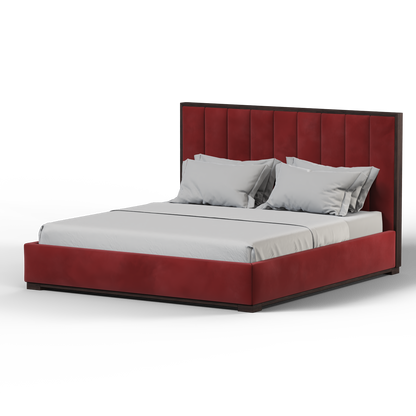 Ava Bed with Framed Vertical Headboard Panels
