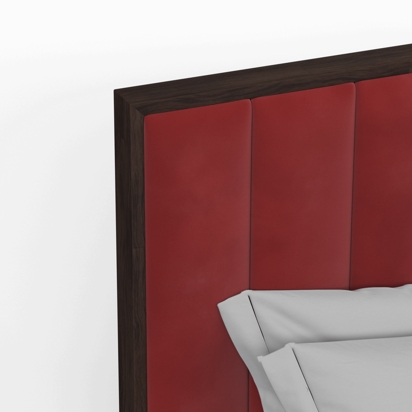 Ava Bed with Framed Vertical Headboard Panels