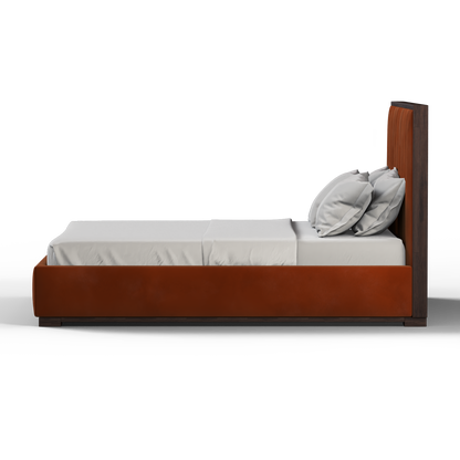 Ava Bed with Framed Vertical Headboard Panels