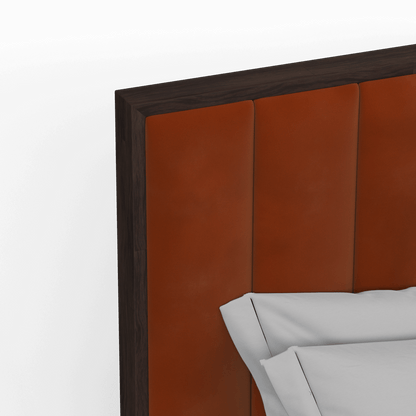 Ava Bed with Framed Vertical Headboard Panels
