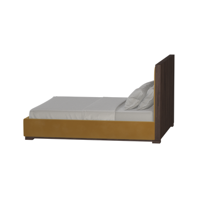 Ava Bed with Framed Vertical Headboard Panels