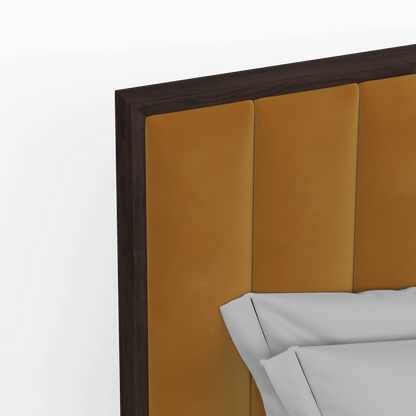 Ava Bed with Framed Vertical Headboard Panels