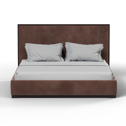 Ava Bed with Framed Vertical Headboard Panels
