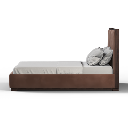 Ava Bed with Framed Vertical Headboard Panels