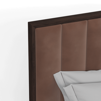 Ava Bed with Framed Vertical Headboard Panels