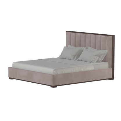 Ava Bed with Framed Vertical Headboard Panels