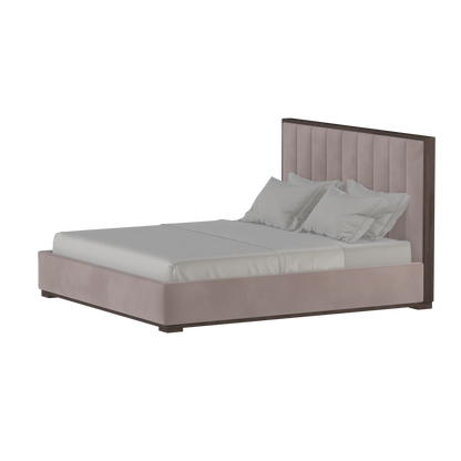 Ava Bed with Framed Vertical Headboard Panels