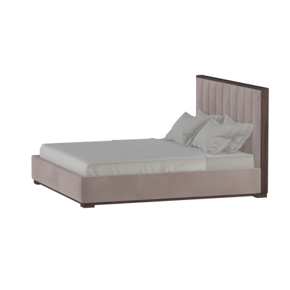Ava Bed with Framed Vertical Headboard Panels
