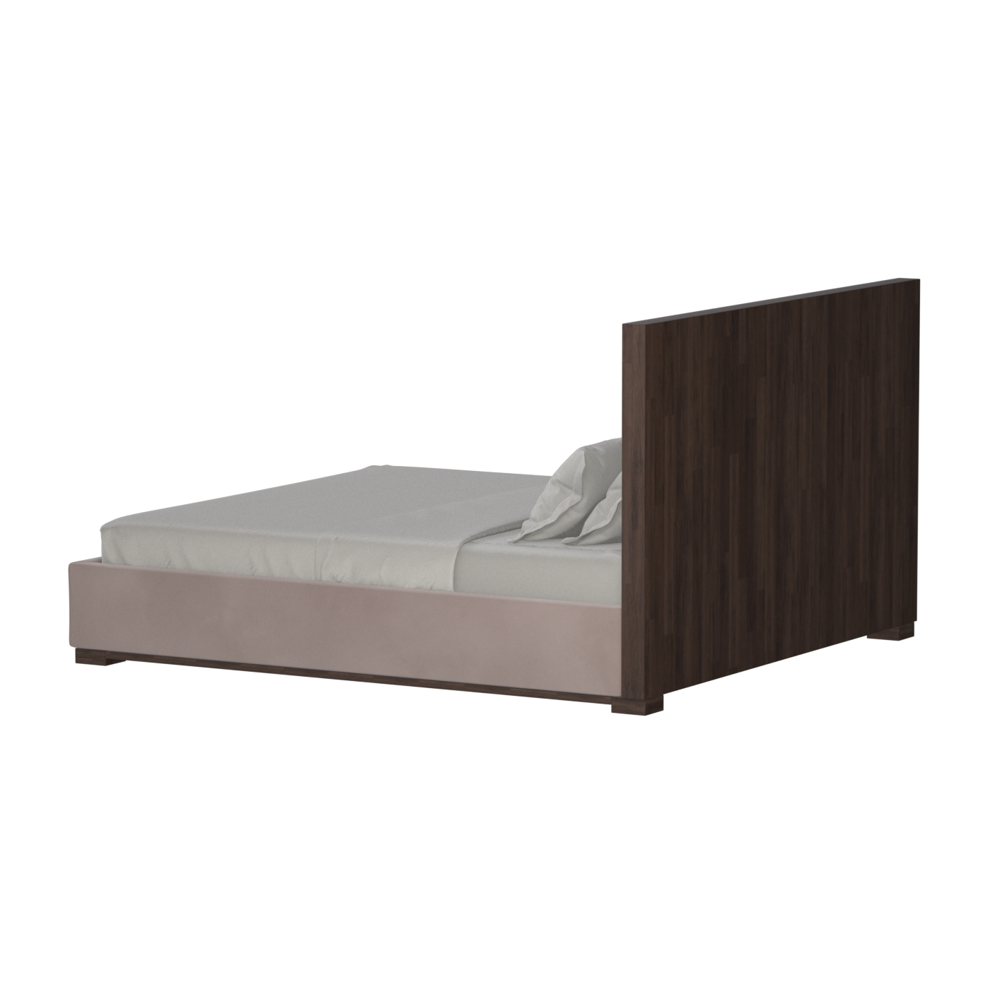 Ava Bed with Framed Vertical Headboard Panels