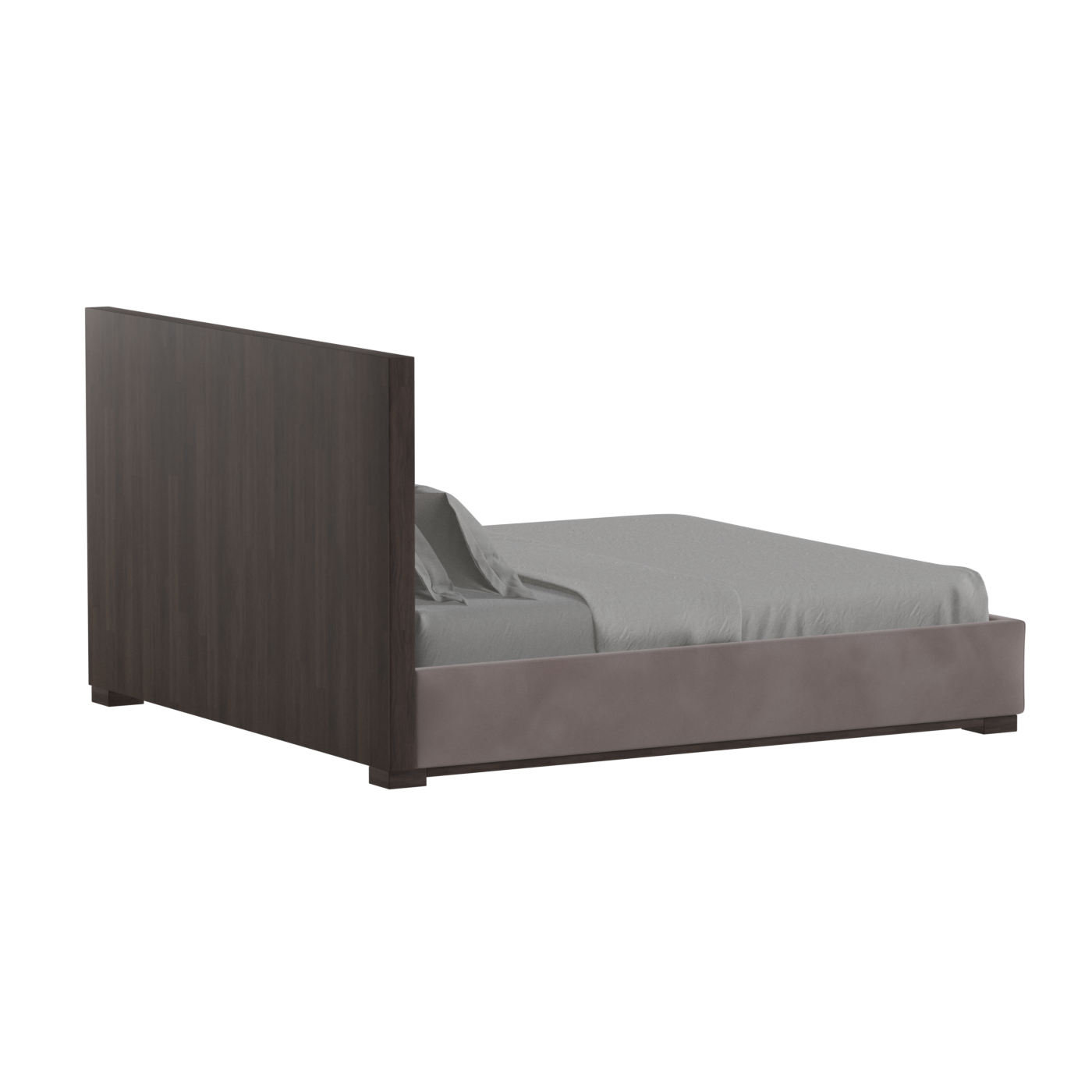 Ava Bed with Framed Vertical Headboard Panels