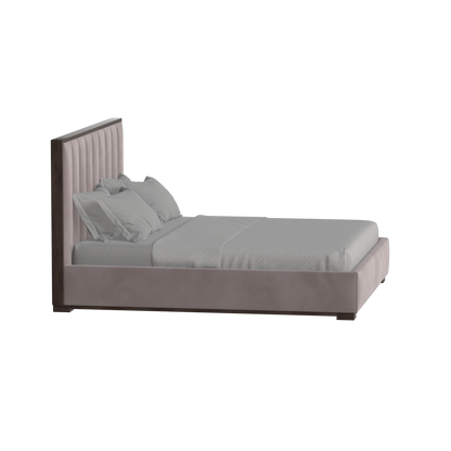 Ava Bed with Framed Vertical Headboard Panels