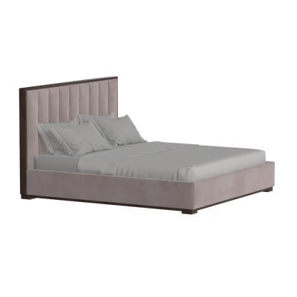 Ava Bed with Framed Vertical Headboard Panels