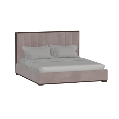 Ava Bed with Framed Vertical Headboard Panels