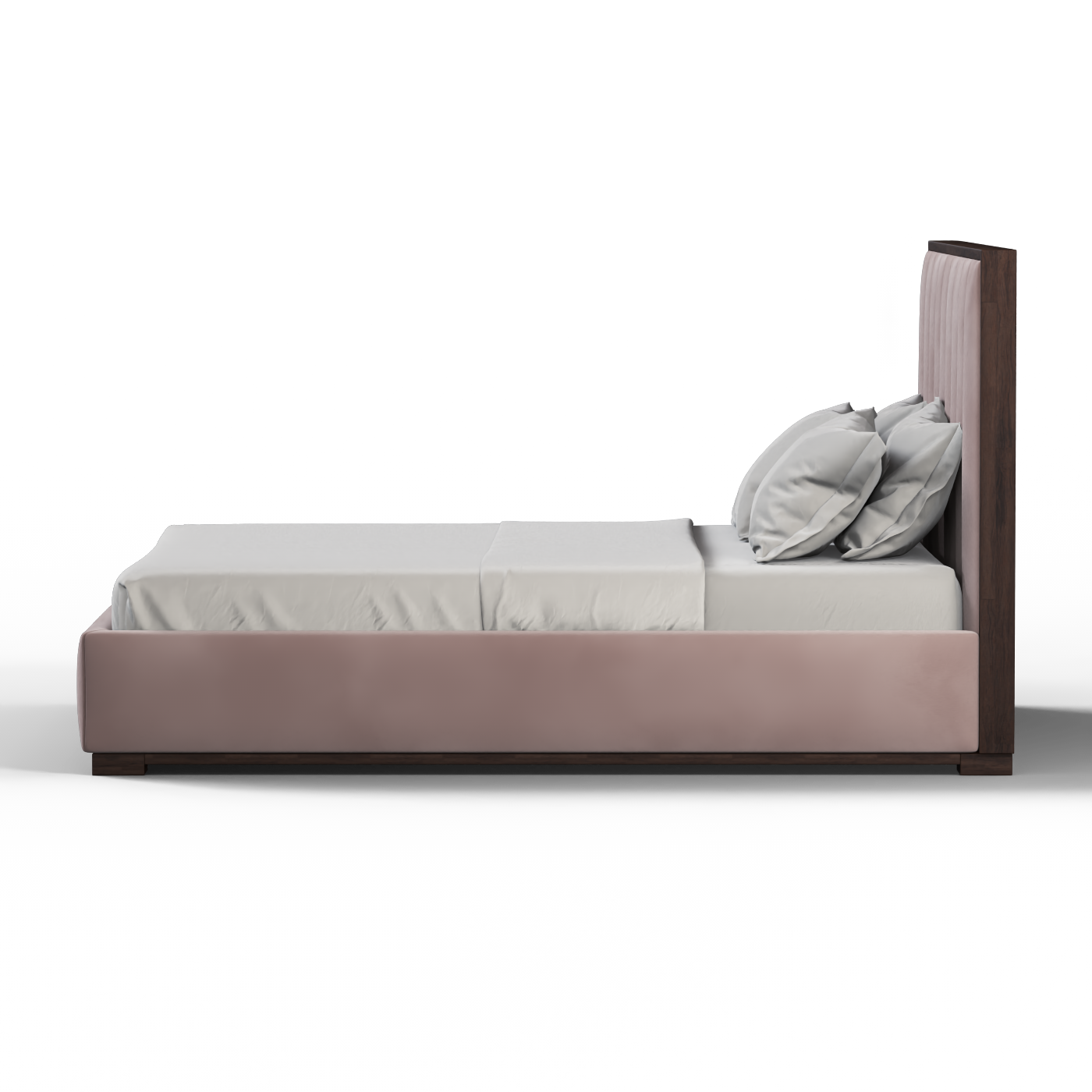 Ava Bed with Framed Vertical Headboard Panels