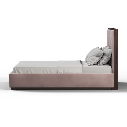 Ava Bed with Framed Vertical Headboard Panels